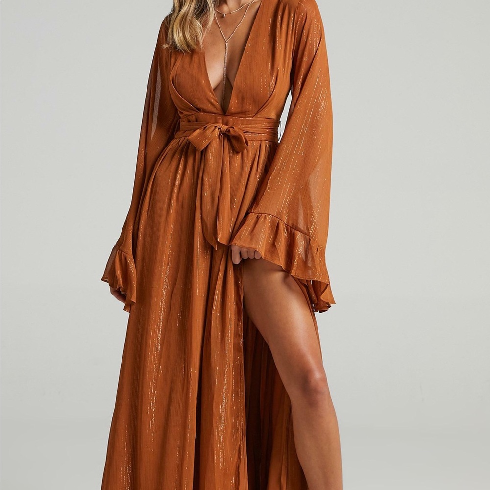 Showpo Dangerous Woman Maxi - Rust!